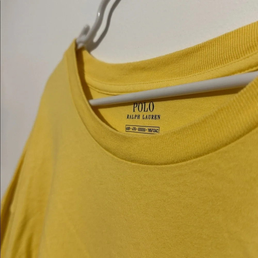 Polo Ralph Lauren yellow crewneck t-shirt signature embroidered pony logo